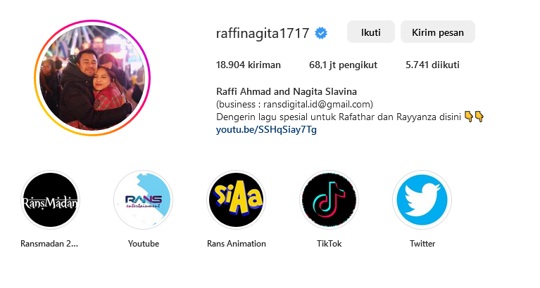 10 Artis Indonesia dengan Followers Instagram Terbanyak 2023